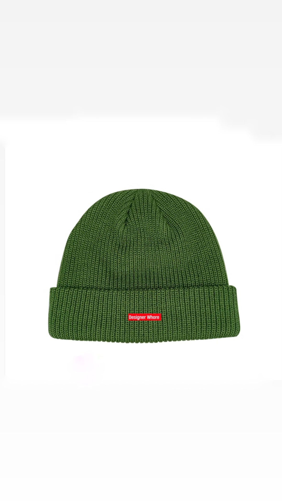 DW HUNTER GREEN| LABEL WOOL BEANIE