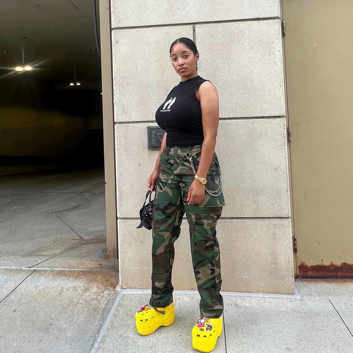 ARMY CAMO CARGO PANTS