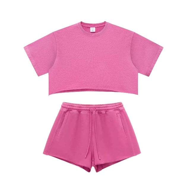 PINK| DW Essential Short set