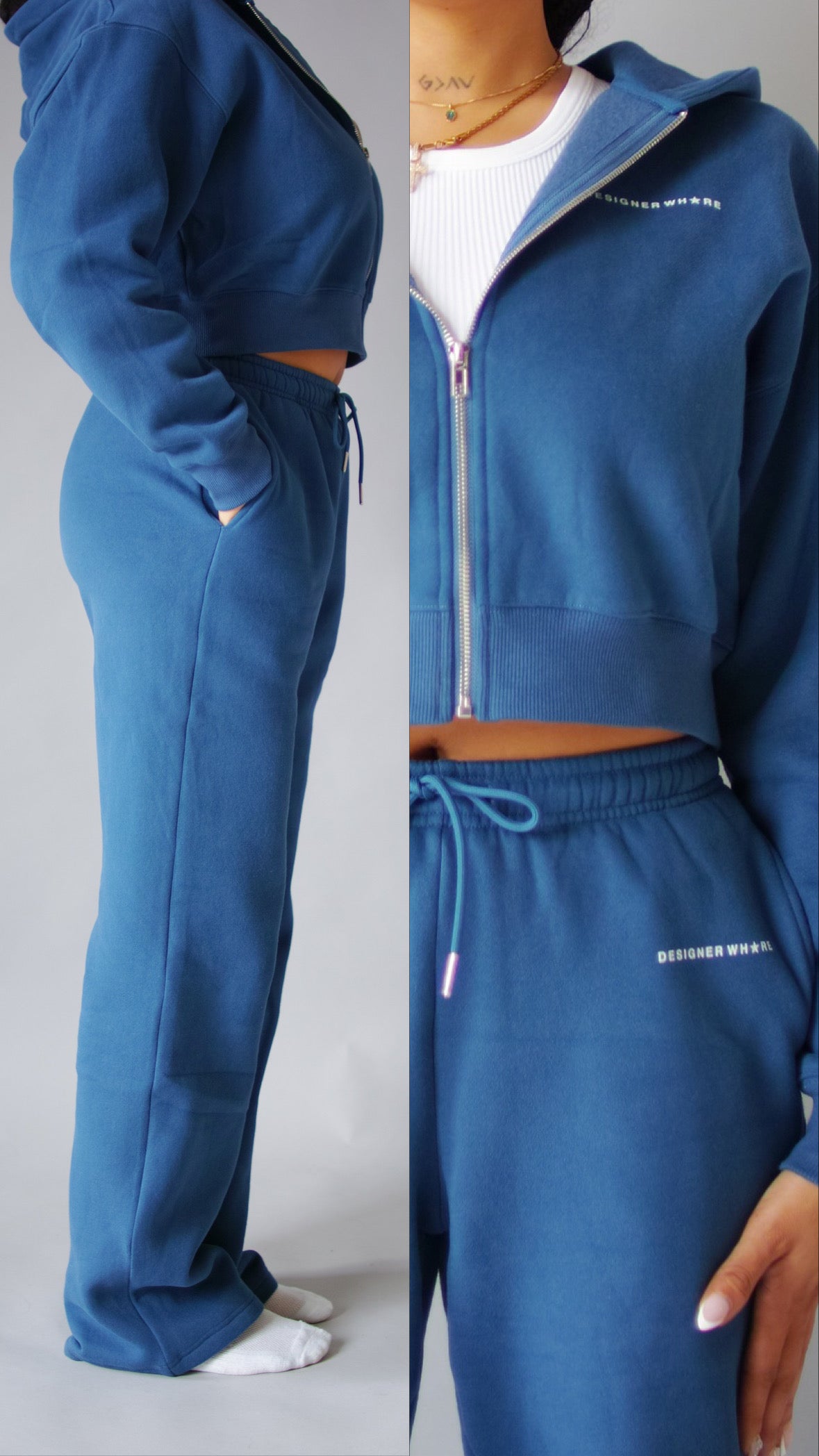 DW BLUEBERRY COZY| ZIP JOGGER SET