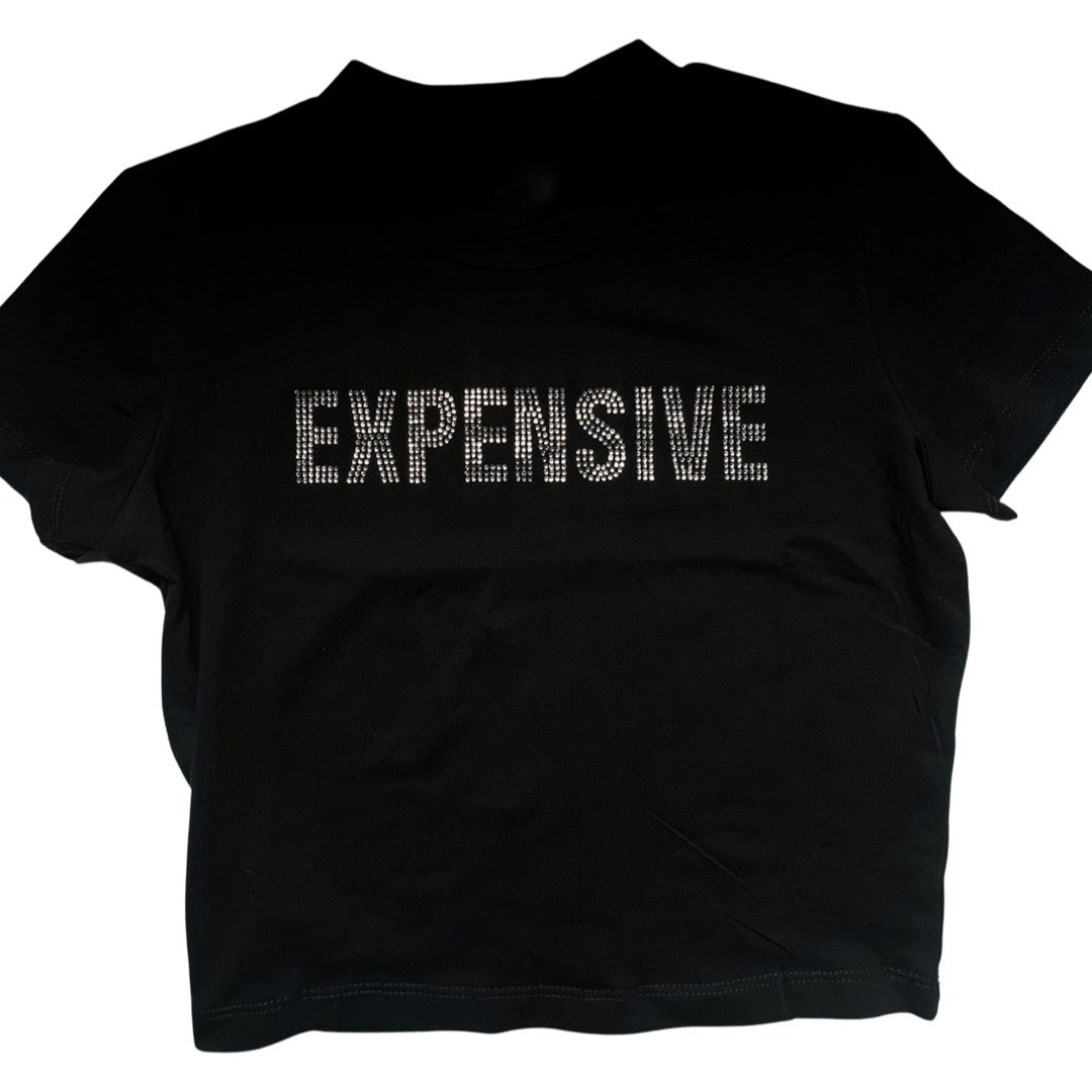 | EXPENSIVE Bling Crop Tee