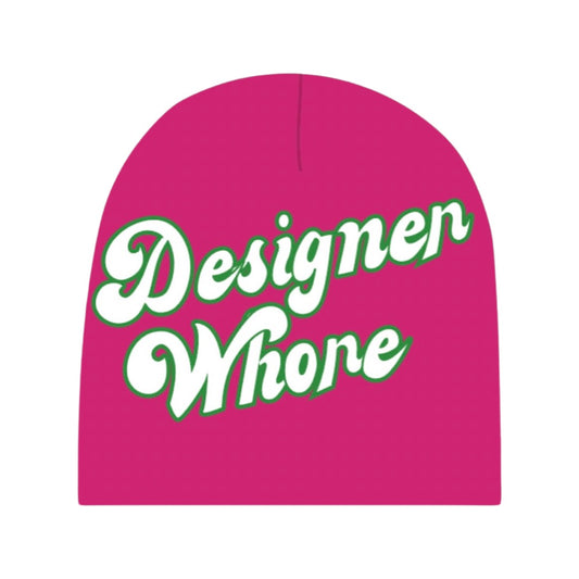 Designer Whore Beanie | Pink & Green