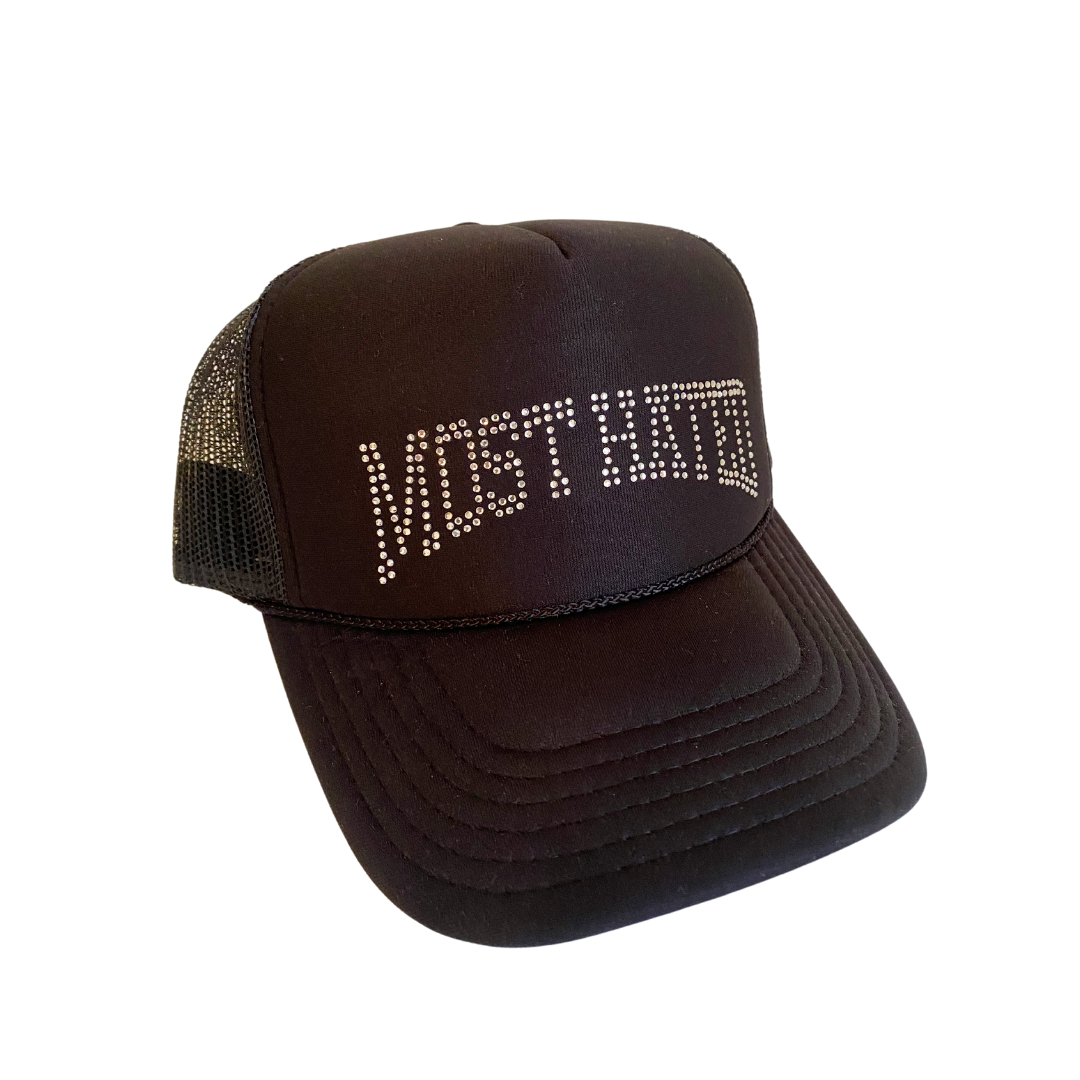 "Most Hated"   Bling Trucker Hat