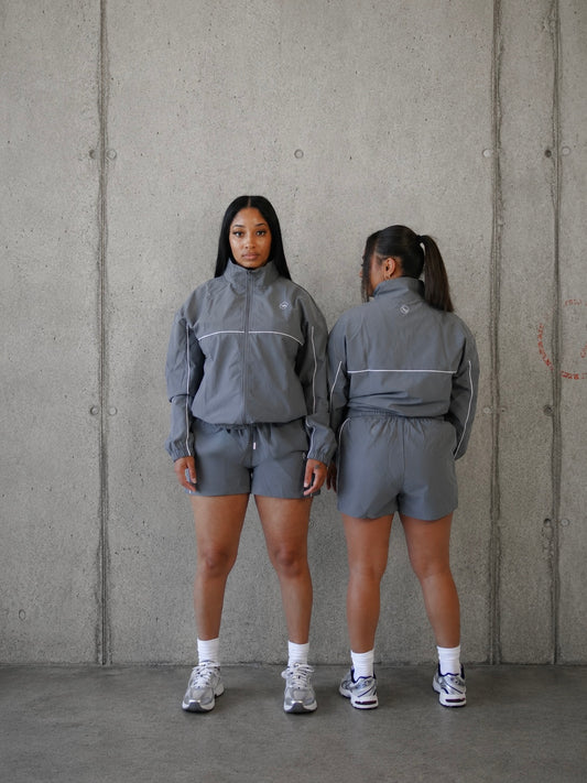 DW STEEL GREY TRACKSUIT| SHORT SET