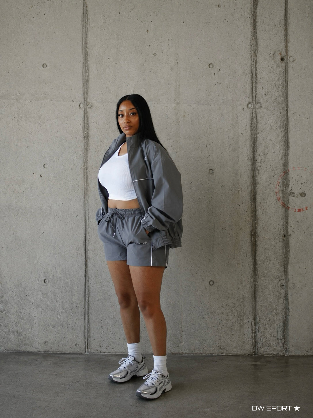 DW STEEL GREY TRACKSUIT| SHORT SET