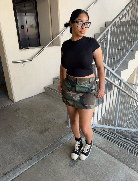 ARMY CAMO SKIRT