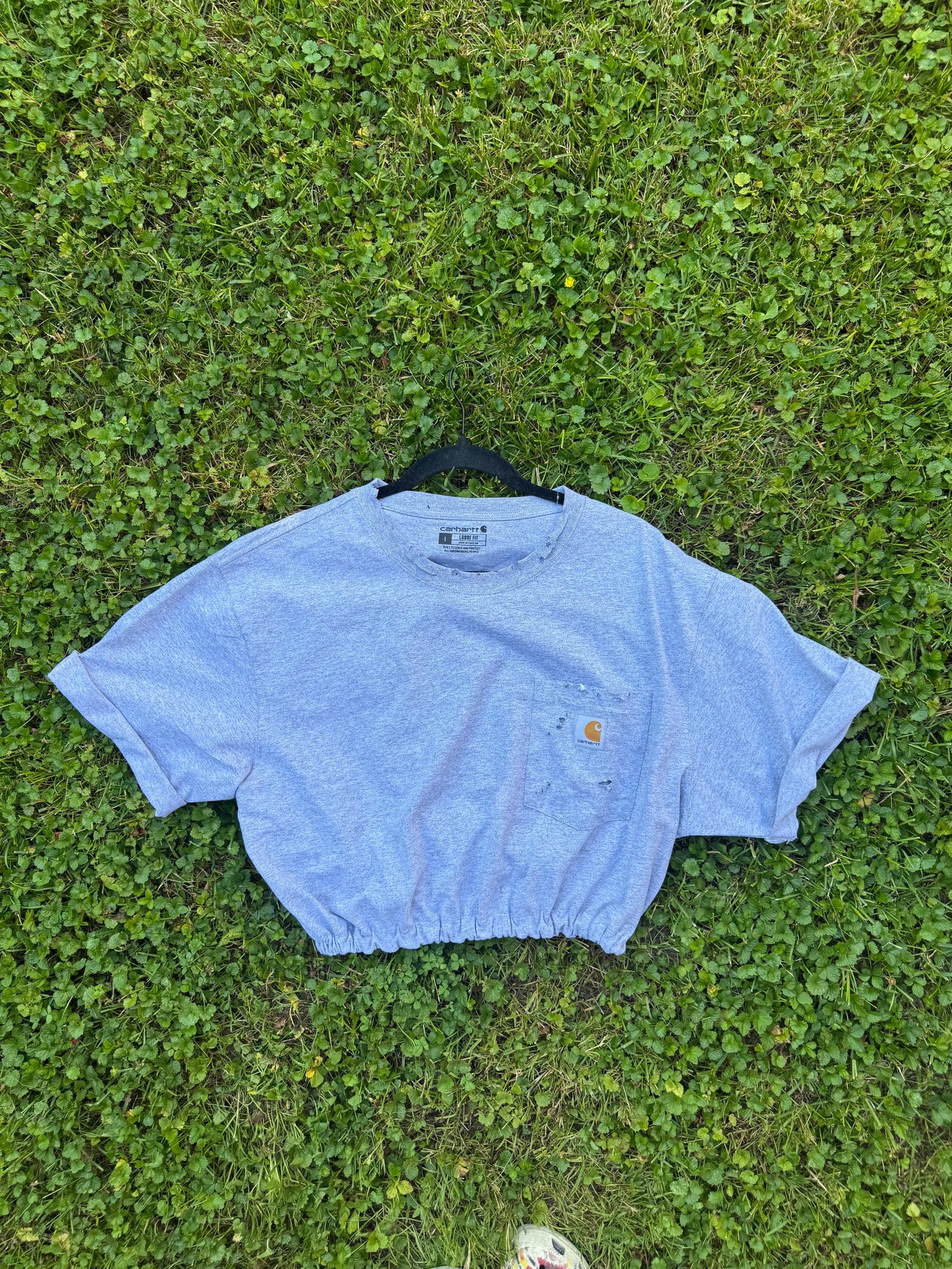 GREY Carhartt| Pocket Crop tee