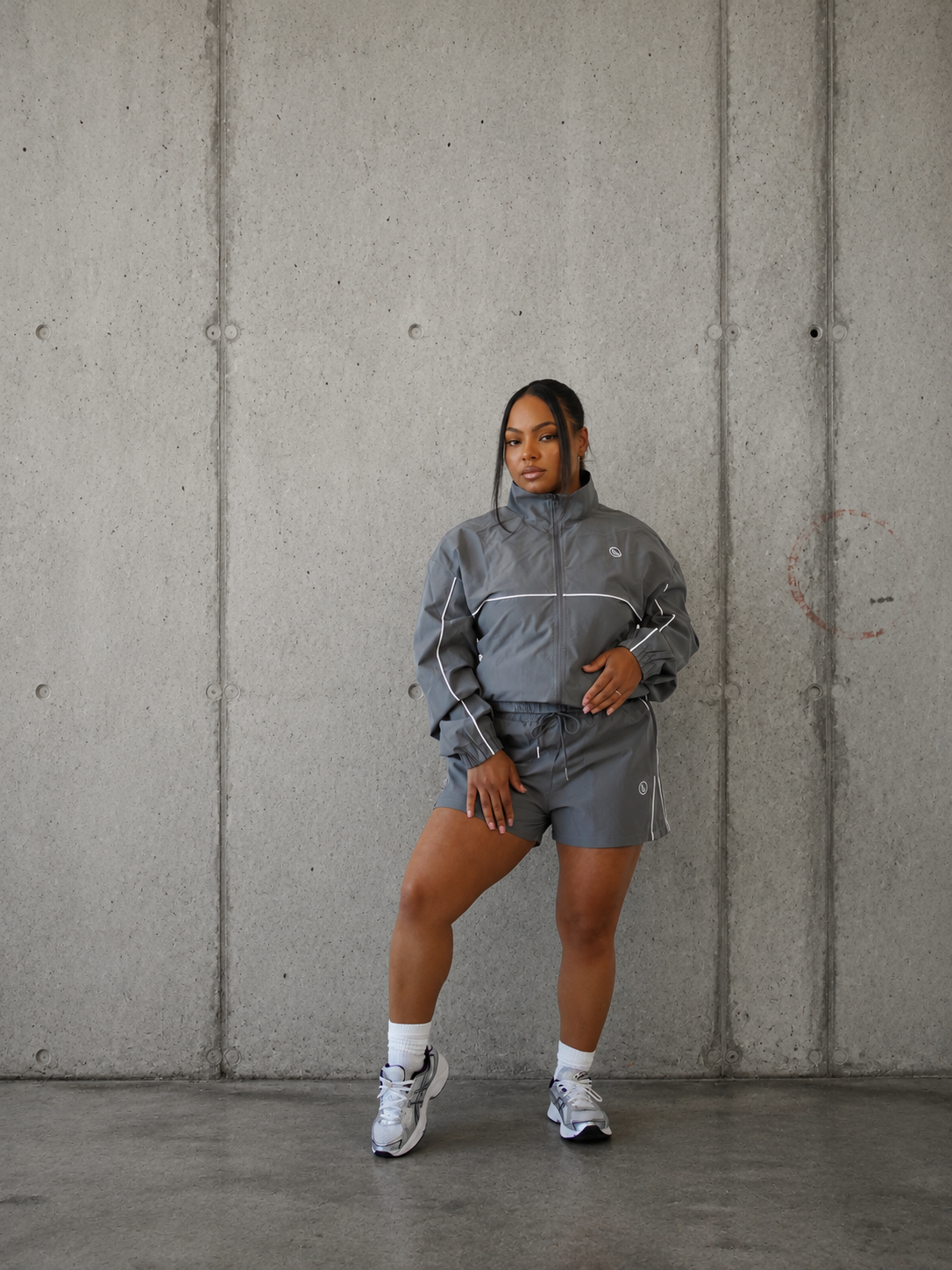 DW STEEL GREY TRACKSUIT| SHORT SET