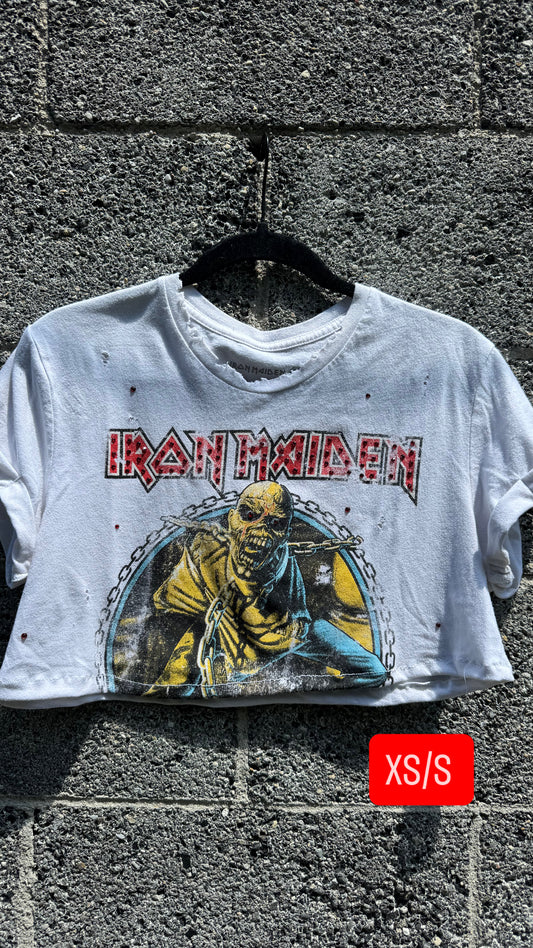 IRON MAIDEN CROP STONE TEE