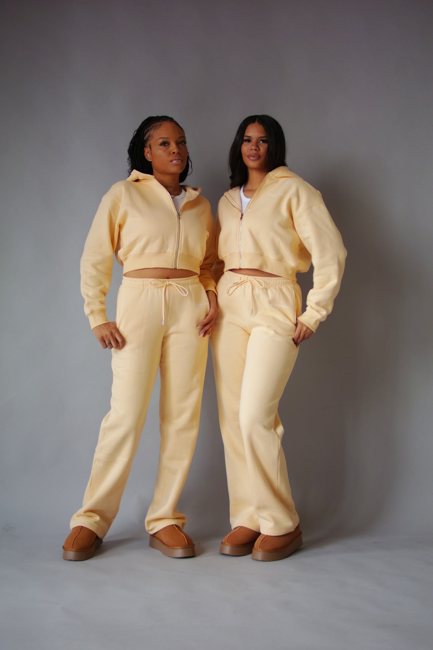 BUTTER YELLOW COZY |ZIPPER JOGGER SET