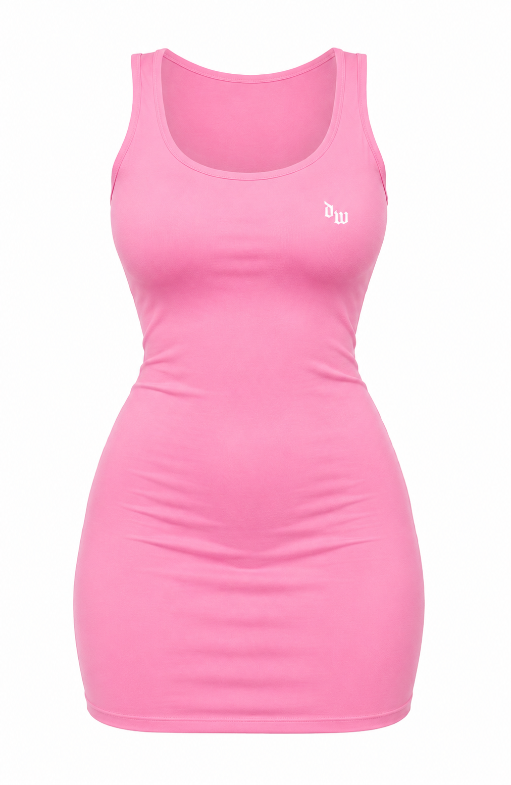 CANDY PINK| RIBBED DRESS
