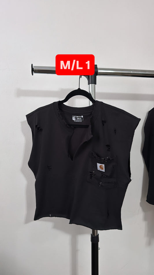 BLACK Carhartt TANK | Pocket Crop tee M/L 1