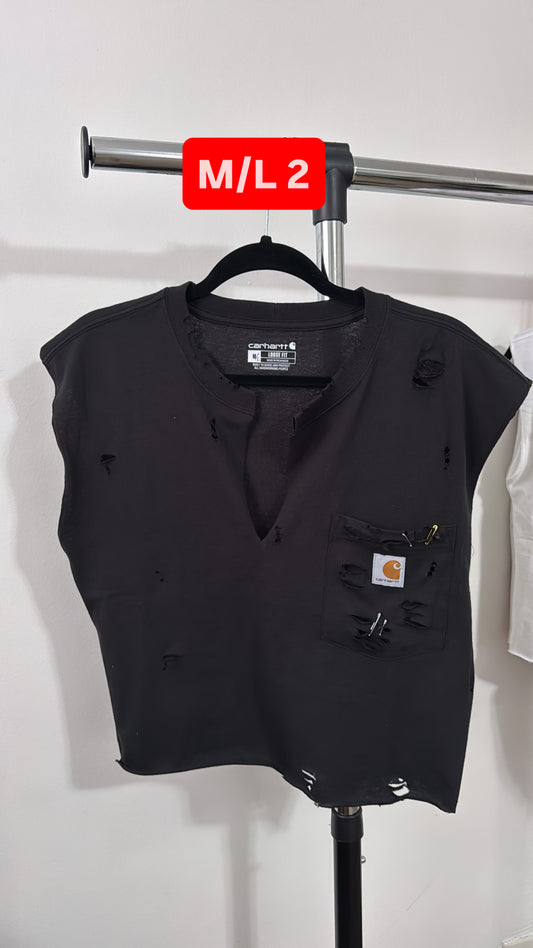 BLACK Carhartt tank | Pocket Crop tee M/L 3