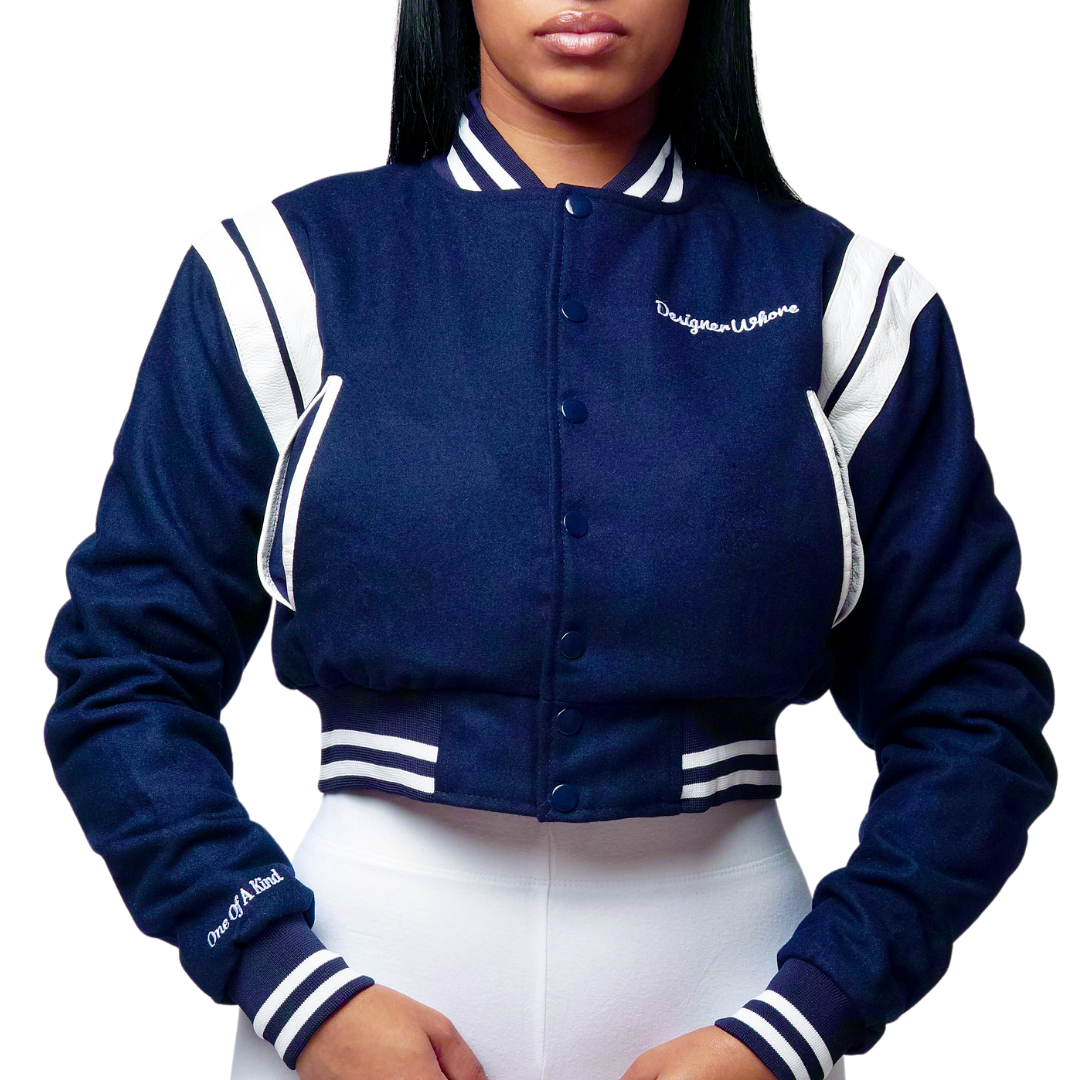 Crop 2025 navy jacket